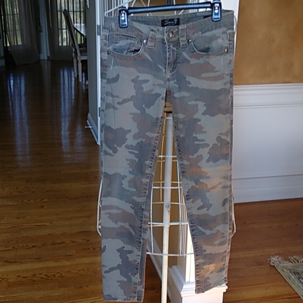 Seven7 Military Fatigue Skinny Jeans